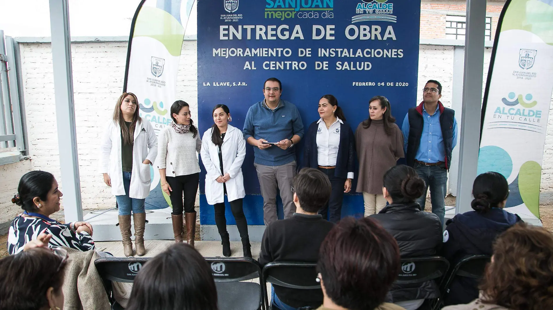 Habitantes acudieron a la entrega de este espacio. Foto Cortesía Gobierno San Juan del Río.